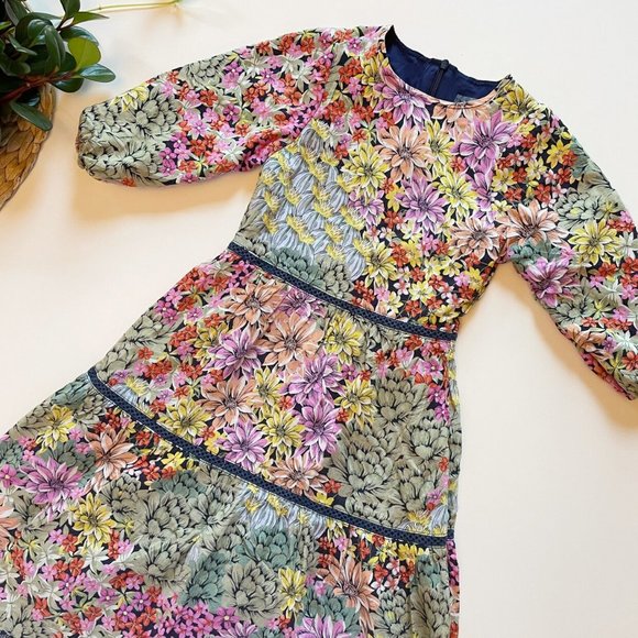 Fraze Floral Tiered Maxi Dress | Size 7 - Picture 1 of 7